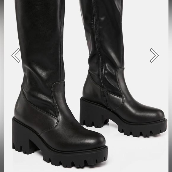 Dolls Kill Shoes - Dolls Kill Sarin Knee High Boots